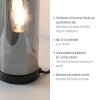 Leuchten Direkt lights BOTTLE table lamp LED black, 1-light source
