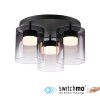 Leuchten Direkt lights ELIO ceiling light LED black, 3-light sources