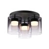 Leuchten Direkt lights ELIO ceiling light LED black, 3-light sources