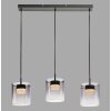 Leuchten Direkt lights ELIO pendant light LED black, 3-light sources