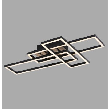 Leuchten Direkt lights AKUSTIKA ceiling light LED black, 1-light source