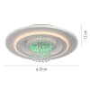Leuchten Direkt lights TOLAGO ceiling light LED white, 2-light sources, Remote control, Colour changer