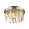 Leuchten Direkt lights KULUNKA chandelier LED silver, 4-light sources