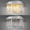 Leuchten Direkt lights KULUNKA chandelier LED silver, 4-light sources