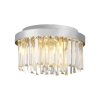 Leuchten Direkt lights KULUNKA chandelier LED silver, 4-light sources