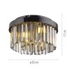 Leuchten Direkt lights KULUNKA chandelier LED black, 4-light sources