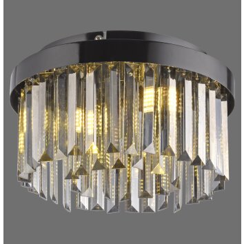 Leuchten Direkt lights KULUNKA chandelier LED black, 4-light sources