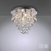Leuchten Direkt lights KULUNKA chandelier LED silver, 4-light sources