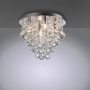 Leuchten Direkt lights KULUNKA chandelier LED silver, 4-light sources