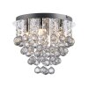 Leuchten Direkt lights KULUNKA chandelier LED silver, 4-light sources