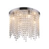 Leuchten Direkt lights KULUNKA chandelier LED silver, 4-light sources