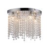 Leuchten Direkt lights KULUNKA chandelier LED silver, 4-light sources