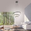 Leuchten Direkt lights CERCHI pendant light LED black, 1-light source