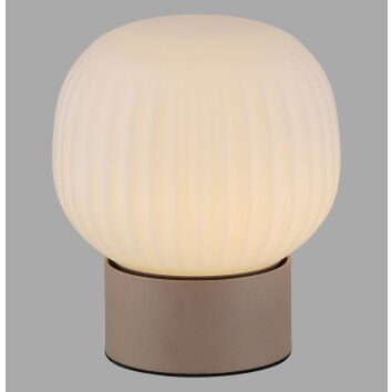 Leuchten Direkt lights NAMI table lamp LED sand-coloured, 1-light source