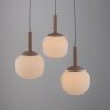 Leuchten Direkt lights NAMI pendant light LED sand-coloured, 3-light sources