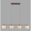 Leuchten Direkt lights NAMI pendant light LED sand-coloured, 4-light sources