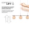 Leuchten Direkt lights NAMI pendant light LED sand-coloured, 4-light sources