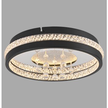 Leuchten Direkt lights HANNI ceiling light LED black, 1-light source