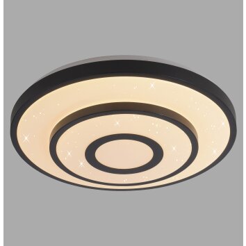 Leuchten Direkt lights TURANUS ceiling light LED black, 1-light source