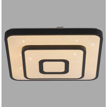 Leuchten Direkt lights TURANUS ceiling light LED black, 1-light source