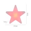 Leuchten Direkt lights STAR table lamp LED white, 1-light source, Remote control, Colour changer