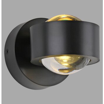 Leuchten Direkt lights AKKU-CHIA wall light LED black, 2-light sources, Remote control