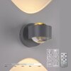 Leuchten Direkt lights AKKU-CHIA wall light LED silver, 2-light sources, Remote control