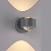 Leuchten Direkt lights AKKU-CHIA wall light LED silver, 2-light sources, Remote control