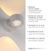 Leuchten Direkt lights AKKU-CHIA wall light LED sand-coloured, 2-light sources, Remote control