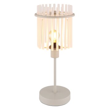 Globo lighting Gorley table lamp sand-coloured, 1-light source