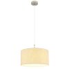Globo lighting Deleon hanging light chrome, sand-coloured, 1-light source