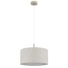 Globo lighting Deleon hanging light chrome, sand-coloured, 1-light source