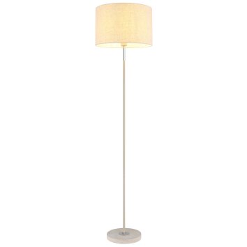 Globo lighting Deleon floor lamp chrome, yellow, sand-coloured, 1-light source