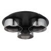Globo lighting Higgins ceiling light black, 3-light sources