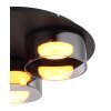 Globo lighting Higgins ceiling light black, 3-light sources