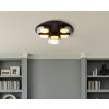 Globo lighting Higgins ceiling light black, 3-light sources