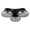 Globo lighting Carlene ceiling light LED black, 1-light source