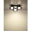 Globo lighting Carlene ceiling light LED black, 1-light source