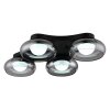 Globo lighting Carlene ceiling light LED black, 1-light source