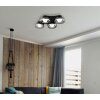 Globo lighting Carlene ceiling light LED black, 1-light source