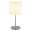 Globo lighting Benson table lamp matt nickel, 1-light source