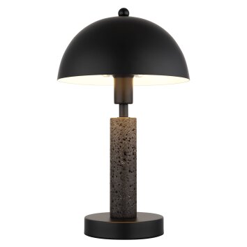 Mushroom Lamp  Globo lighting Janie table lamp black, 1-light source