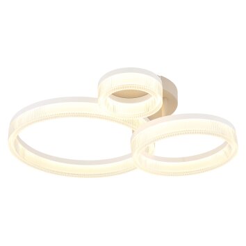 Globo lighting Zara ceiling light LED sand-coloured, white, 1-light source