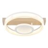 Globo lighting Zara ceiling light LED sand-coloured, white, 1-light source