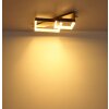 Globo lighting Syrakus ceiling light LED brown, 1-light source
