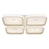 Globo lighting Mosaiko ceiling light LED sand-coloured, white, 1-light source, Remote control