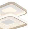 Globo lighting Mosaiko ceiling light LED sand-coloured, white, 1-light source, Remote control