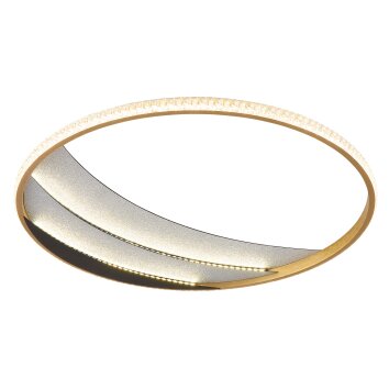 Globo lighting Constance ceiling light LED chrome, black, 1-light source