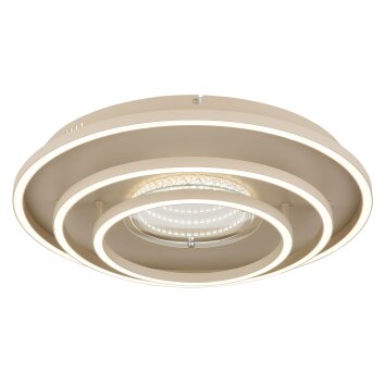 Globo lighting Lawanda ceiling light LED sand-coloured, 1-light source
