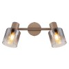 Globo lighting Walton ceiling light brown, chrome, 2-light sources